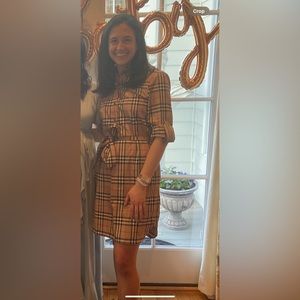 Burberry Check Cotton Shirt Dress